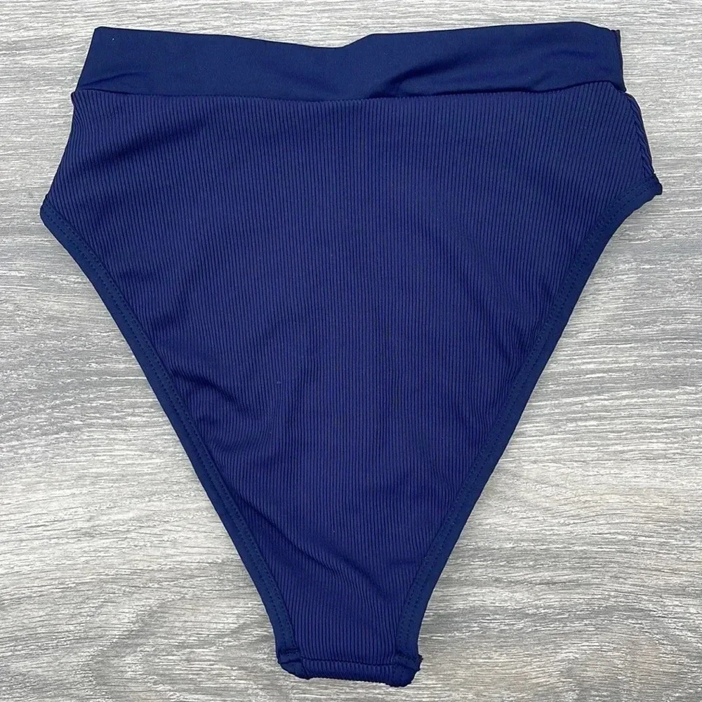 L*Space Tie Dye Wilder Bikini Top & Frenchi Bottoms, midnight blue